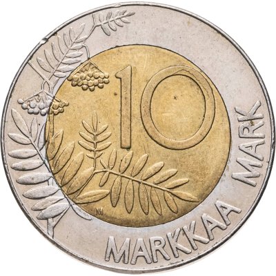 купить Финляндия 10 марок (markkaa) 1993