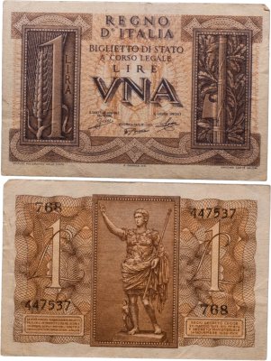 купить Италия 1 лира 1939