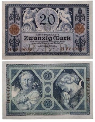 купить Германия 20 марок 1915