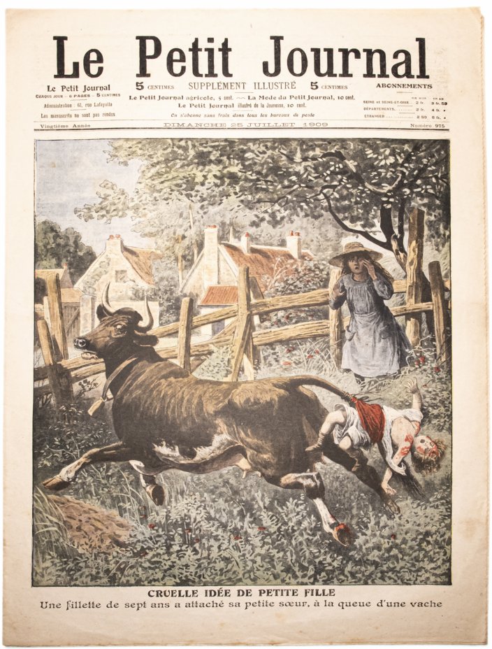 купить Газета "Le Petit Journal" выпуск № 975 от 25 июля 1909
