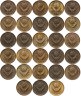 Купить Набор  монет 1 копейка СССР  ( 28 штук ) 1961  - 1991 (Л , М ) , без повторов