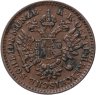 Купить Австрия 1/4 крейцера (kreuzer) 1851, знак монетного двора "A" - Вена