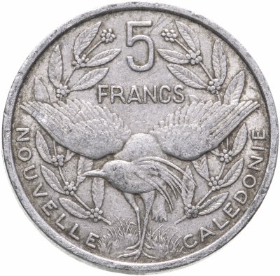 купить Новая Каледония 5 франков (francs) 1952