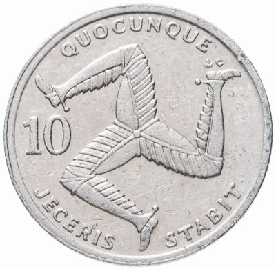 купить Остров Мэн 10 пенсов (pence) 1992 AC