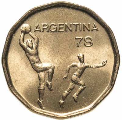 купить Аргентина 20 песо 1978 Чемпионат мира по футболу 1978
