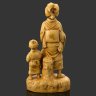 Купить Статуэтка "Птичница", фаянс, роспись, Япония, 1920-1950 гг.