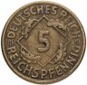 Купить Германия 5 рейхспфеннигов (reichspfennig) 1926, знак монетного двора "A" — Берлин