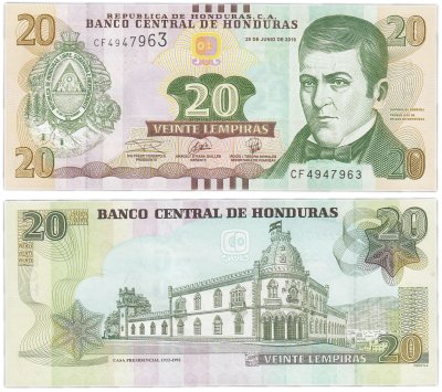 купить Гондурас 20 лемпир 2019 (Pick 100d)