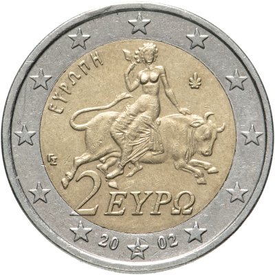 Купить Греция 2 euro (евро) 2002