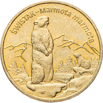 купить Польша 2 злотых (zlote) 2006 "Сурок"