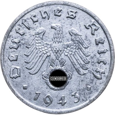 купить Германия, Третий Рейх 1 рейхспфенниг 1943 "А"