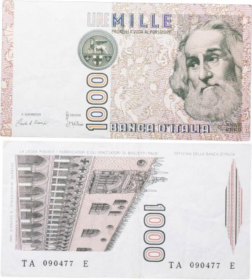 купить Италия 1000 лир 1982
