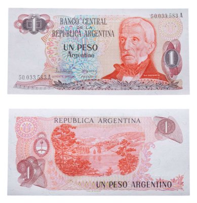 купить Аргентина 1 песо 1983 год (Pick 311a(1)