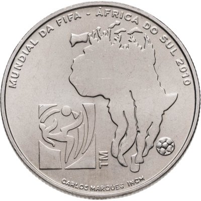 купить Португалия 2,5 евро (euro) 2010 "Чемпионат Мира по футболу 2010, Южная Африка"