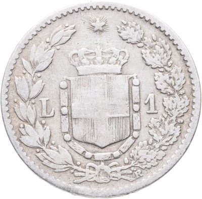 купить Италия 1 лира 1886