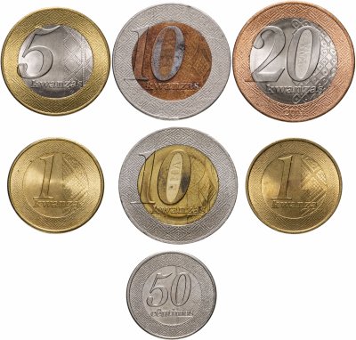 Купить Ангола набор из 7 монет 2012-2014