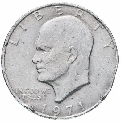 купить США 1 доллар 1971 знак монетного двора "D" - Денвер