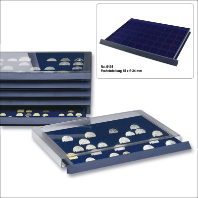 купить Бокс Stapelelement SAFE 6434 на 45 монет диаметром до 34 мм (SAFE)