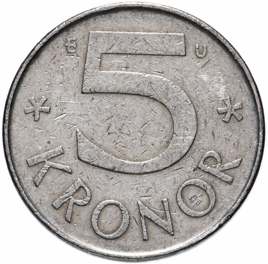 купить Швеция 5 крон 1976-2009, случайная дата