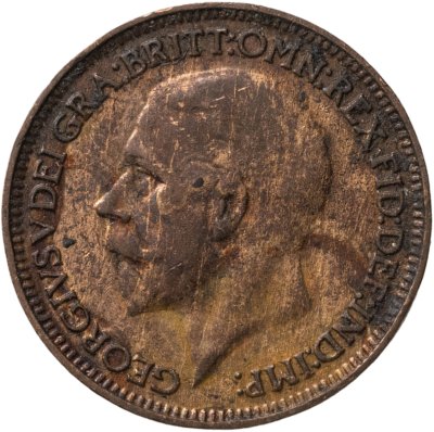 купить Великобритания 1 фартинг (farthing) 1929