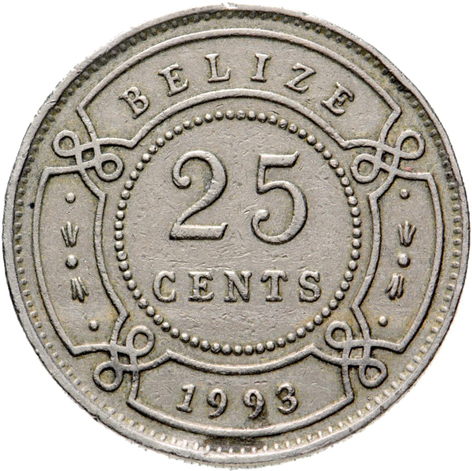 купить Белиз 25 центов (cents) 1993