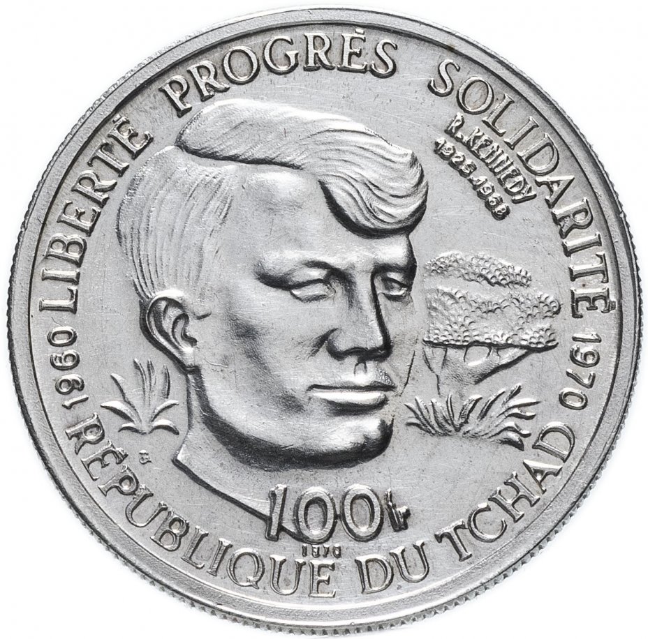 купить Республика Чад 100 франков 1970