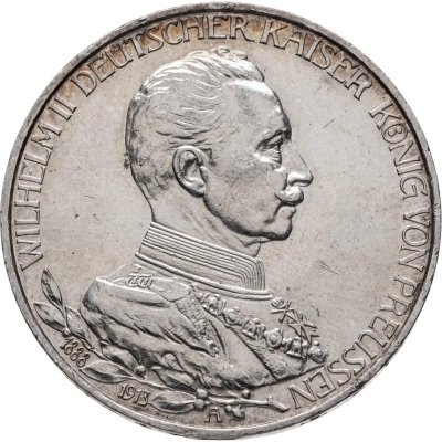 купить Германская империя (Пруссия) 3 марки 1913 "25 лет правления Вильгельма II"