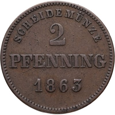 купить Бавария 2 пфеннига 1863