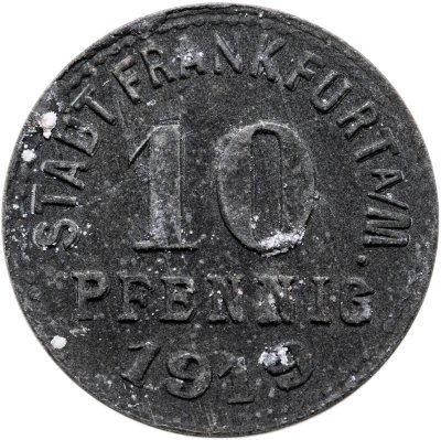 купить Германия, Франкфурт 10 пфеннигов 1919