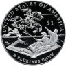 Купить США 1 доллар 2016 Марк Твен в подарочной коробке с сертификатом подлинности