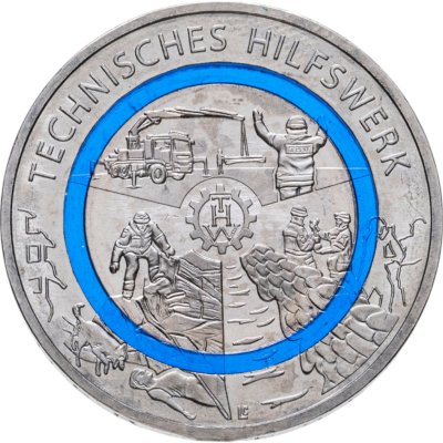 купить Германия 10 евро 2025 "На службе общества - Служба технической поддержки", знак монетного двора "J" - Гамбург