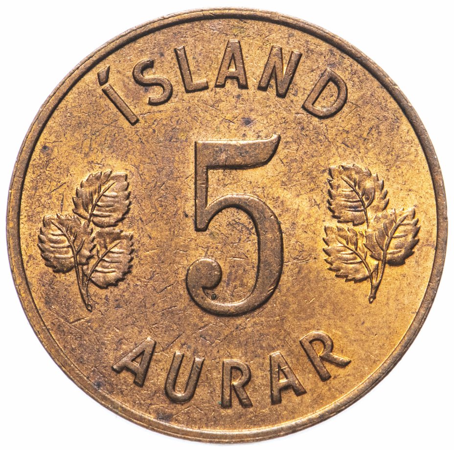 купить Исландия 5 эйре (aurar) 1946-1966
