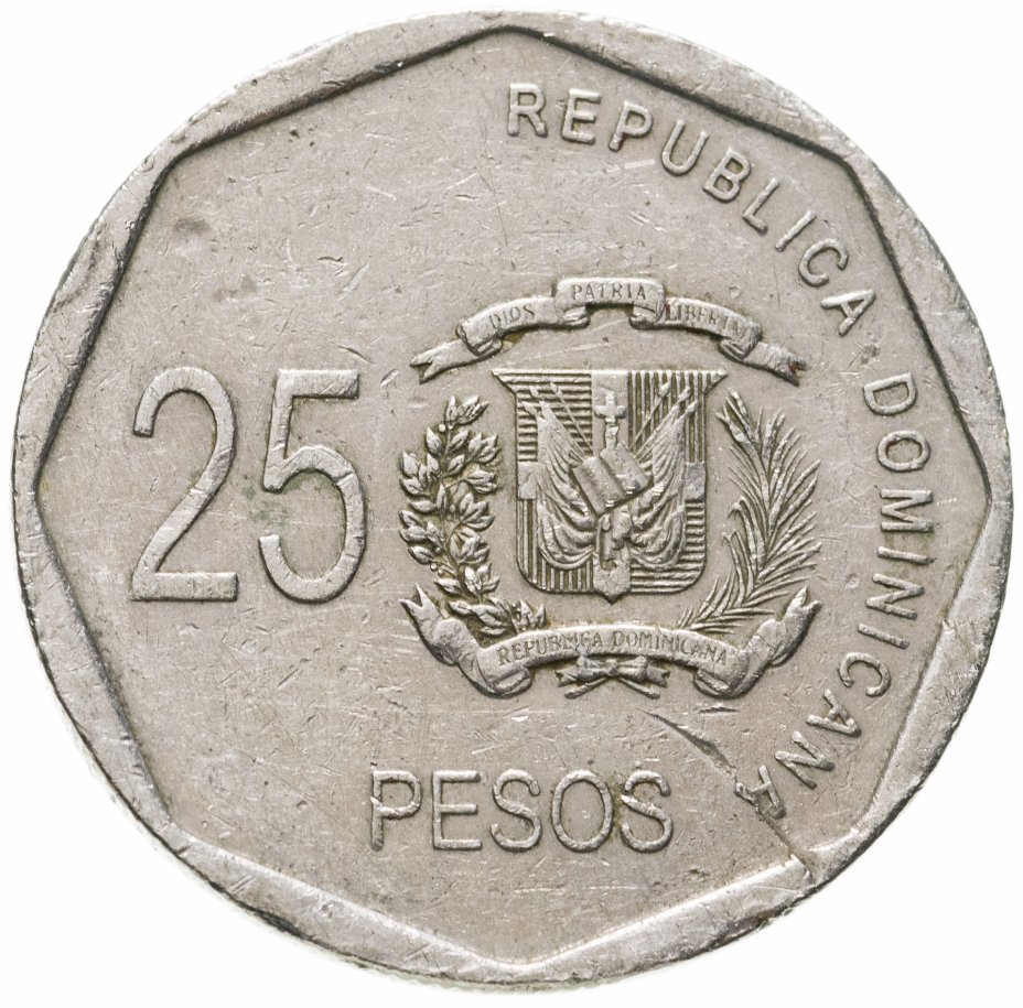 купить Доминикана 25 песо (pesos) 2005-2016, случайная дата