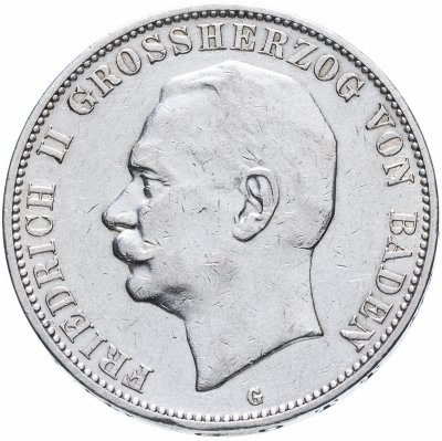 купить Германская Империя, Баден 5 марок 1908 G