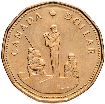 купить Канада 1 доллар (dollar) 1995 "Памятник миротворческим силам"