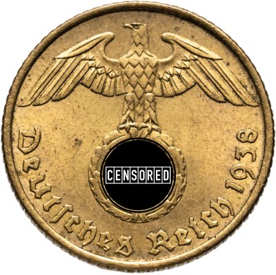 купить Германия, Третий рейх 5 рейхспфеннигов (reichspfennig) 1938, знак монетного двора "А" - Берлин