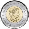 Купить Канада 2 доллара (dollars) 2019 "75 лет высадке союзников в Нормандии (D-Day)" цветное покрытие