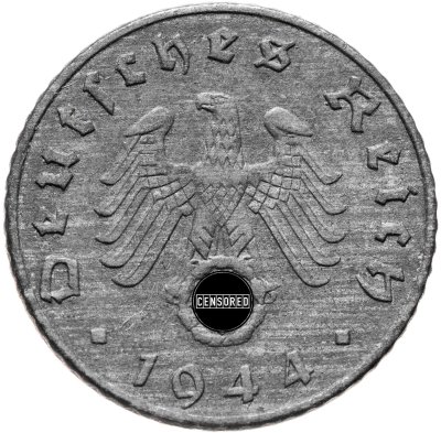 купить Германия (Третий рейх) 5 рейхспфеннигов (reichspfennig) 1944 F