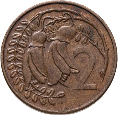 купить Новая Зеландия 2 цента (cents) 1982