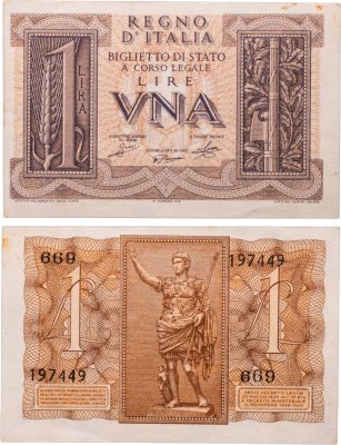 купить Италия 1 лира 1939