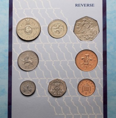 купить Великобритания годовой набор из 8 монет 1994 в буклете