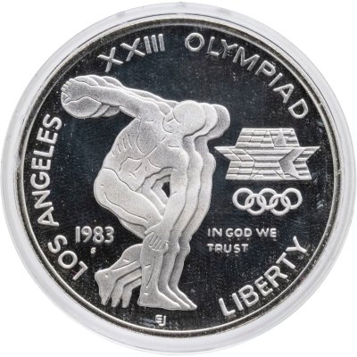 купить США 1 доллар (dollar) 1983 S Proof "XXIII летние Олимпийские Игры - Дискобол"