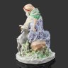 Купить [Редкий вариант росписи] Статуэтка "Сестрица Алёнушка и братец Иванушка", скульптор А.А. Киселёв, фарфор, роспись, золочение, Ленинградский завод фарфоровых изделий (ЛЗФИ), СССР, 1956-1967 гг.