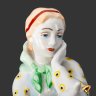 Купить [Редкий вариант росписи] Статуэтка "Сестрица Алёнушка и братец Иванушка", скульптор А.А. Киселёв, фарфор, роспись, золочение, Ленинградский завод фарфоровых изделий (ЛЗФИ), СССР, 1956-1967 гг.