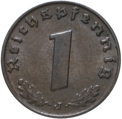 Купить Германия (Третий рейх) 1 рейхспфенниг 1940