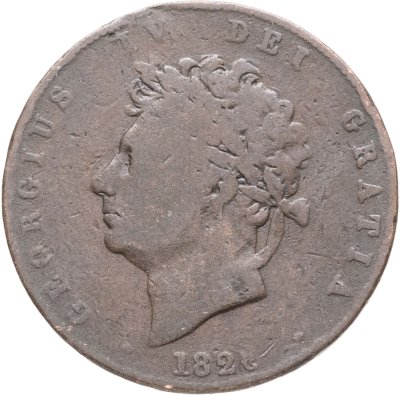 купить Великобритания 1/2 пенни (penny) 1826
