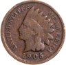 Купить США 1 цент (cent) 1905 Indian Head Cent