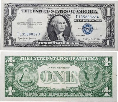 купить США 1 доллар 1957