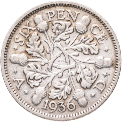 купить Великобритания 6 пенсов (pence) 1936
