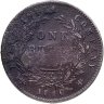 Купить Британская Индия 1 рупия (rupee) 1840, колониальный надчекан